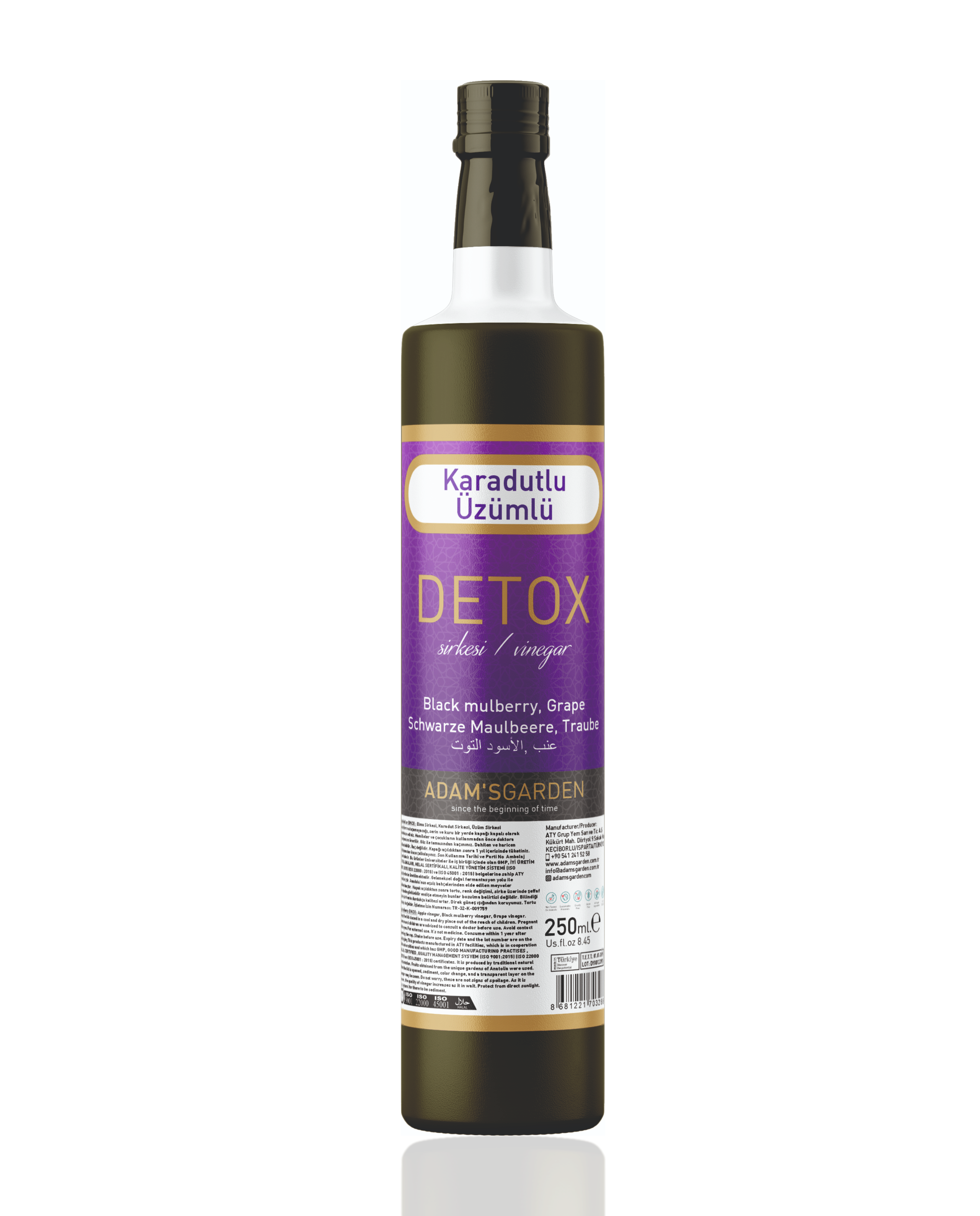Üzümlü Karadutlu Detox sirke - 250ml